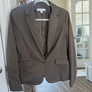 New York and Company striped suit jacket